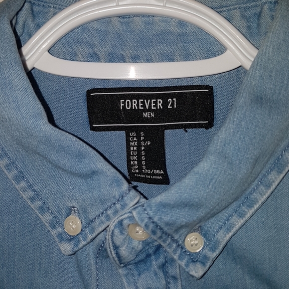 Forever 21 Denim Button Up - Picture 3 of 3